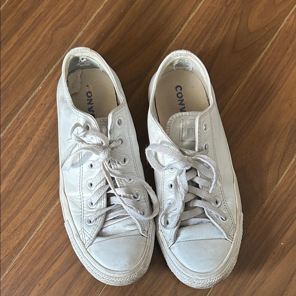 Converse Off-White Lace-Up Sneakers